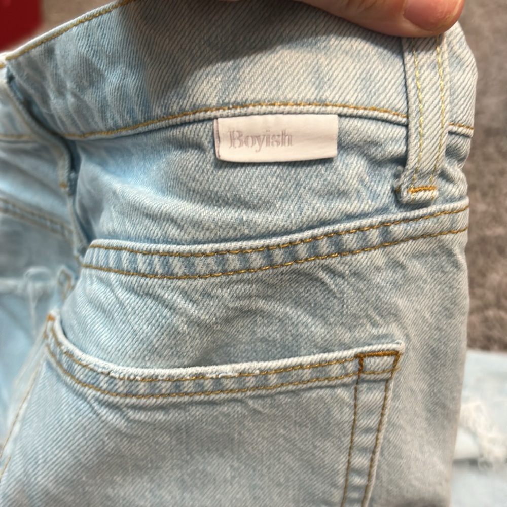 Boyish The Tommy Jeans Distressed Crop Straight Light Wash Size 28 - Picture 9 of 9